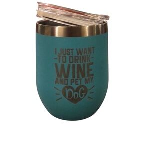 12 oz- Insulated Wine Tumbler With Lid